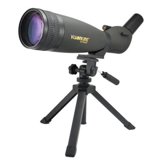 Visionking 30-90x90 Teropong Pengintai Sudut Lebar, HD BAK4 Monokular, Teropong Panduan 90x, dengan Tripod